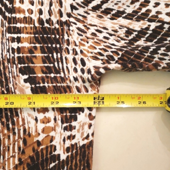 Olsen 100% Cotton Sweater XXL abstract animal print EUC - Picture 7 of 10